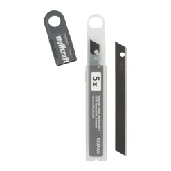 Wolfcraft 5 Profi-Sharp-Abbrechklingen 9 mm schwarz