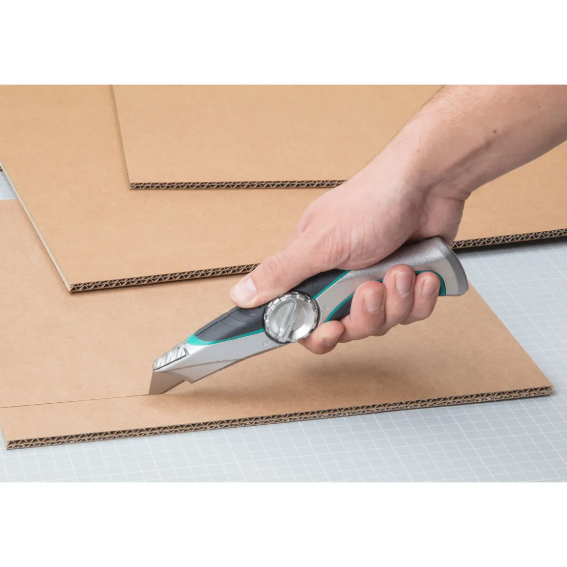 WolfcraftProfi-Trapezklingen-Messer mit Feststehklinge