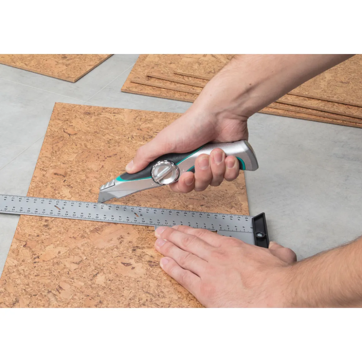 WolfcraftProfi-Trapezklingen-Messer mit Feststehklinge