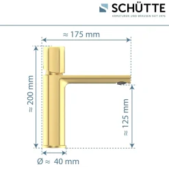 WT-Armatur New York gold Kartusche mitkeram.Dichtungen inkl. Push-Open-Garni.