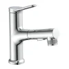 WT-Armatur Variabel chrom Schnellmontageherausziehbare Brause 2 Strahlarten