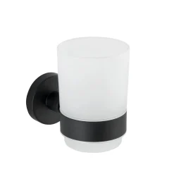 Zahnputzbecherhalter Uno Bosio Black mat